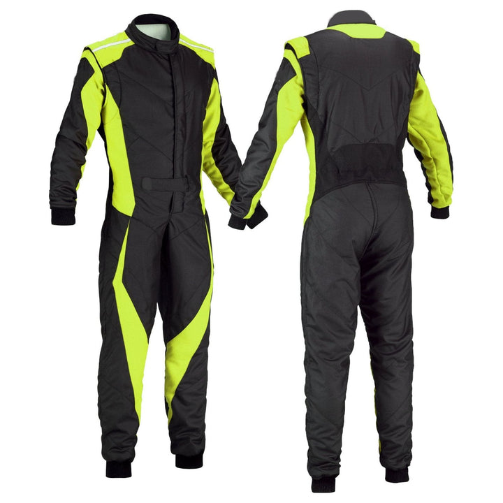 Go-Kart Race Cordura One Piece suit - Black / Green