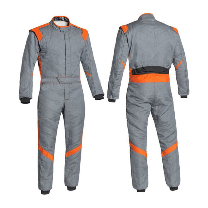 Gray Go-Kart Driver Racing Gear