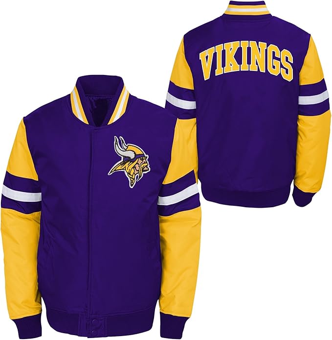 Men's Minnesota Vikings Starter Satin Full-Snap Varsity Jacket