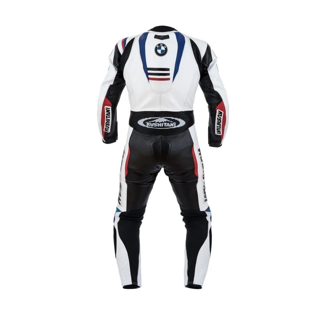 BMW Motorbike White Leather Racing Suit