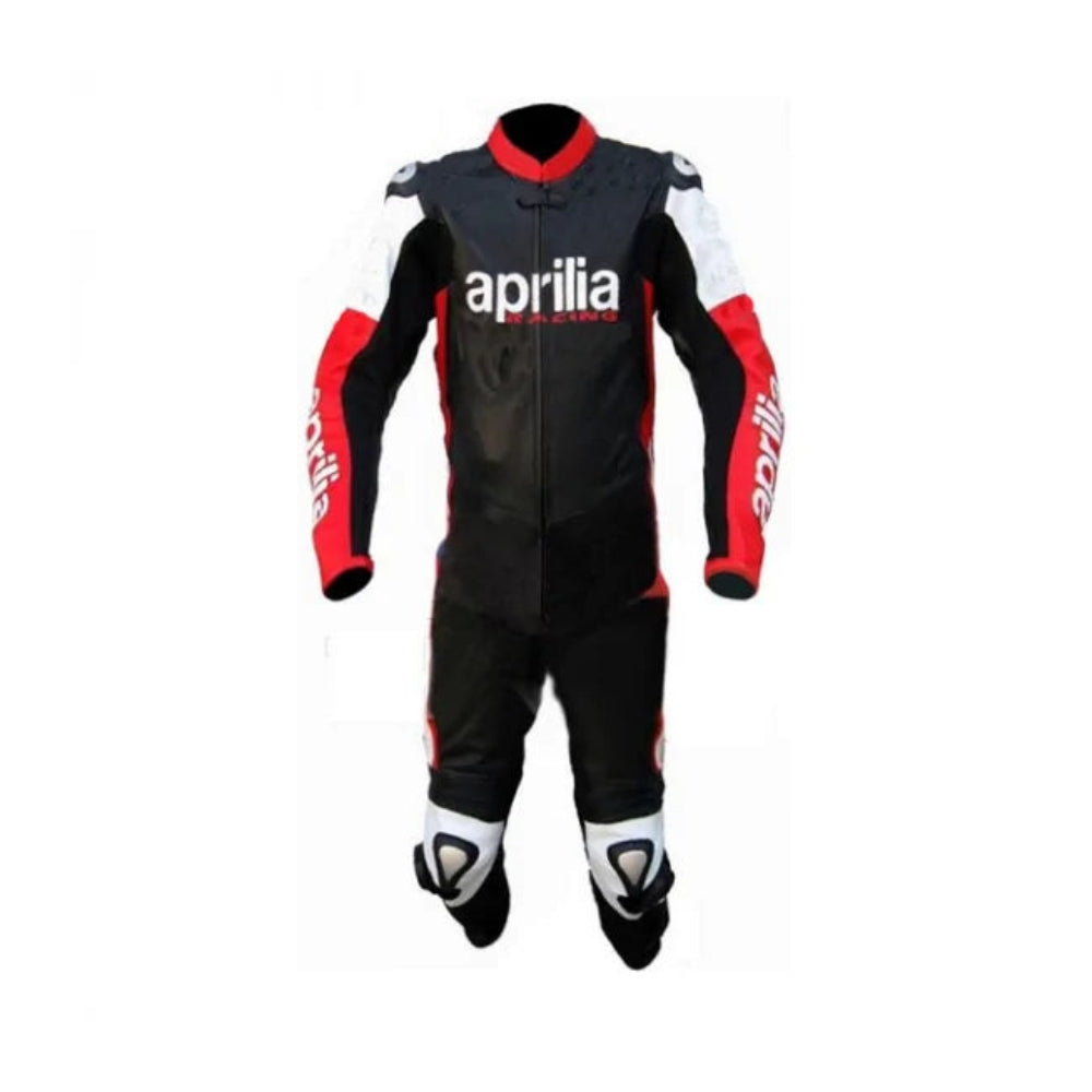 Aprilia Racing Motorcycle Custom Leather Racing Suit