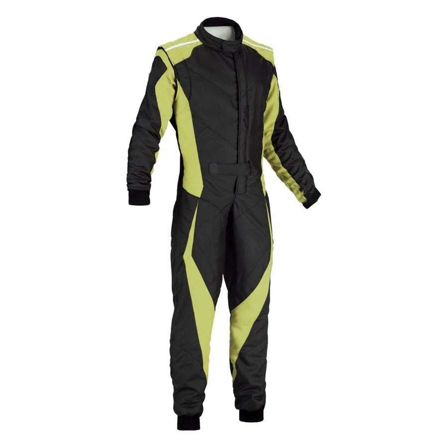 Black / Yellow Go-Kart Driver Race Costume