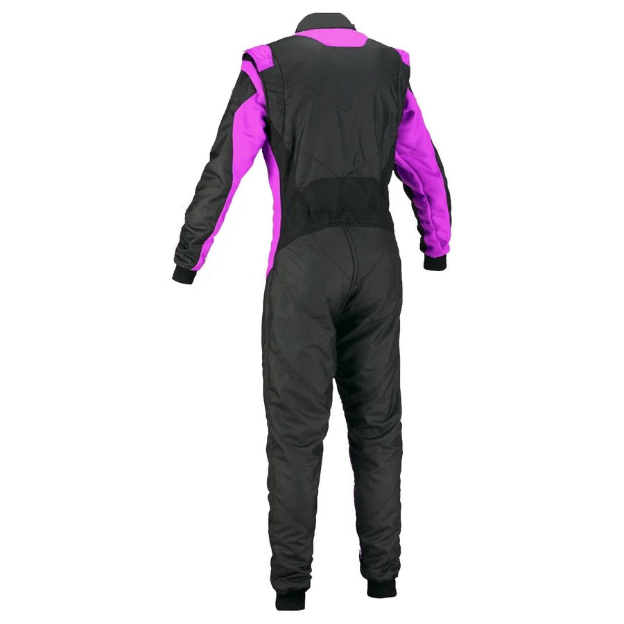 Custom Go Kart Racing Suit Black & Purple