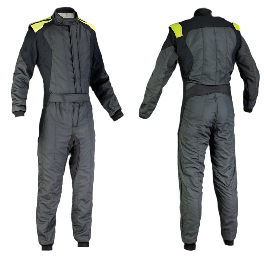 Karting Gray Cordura One Piece Race Suit