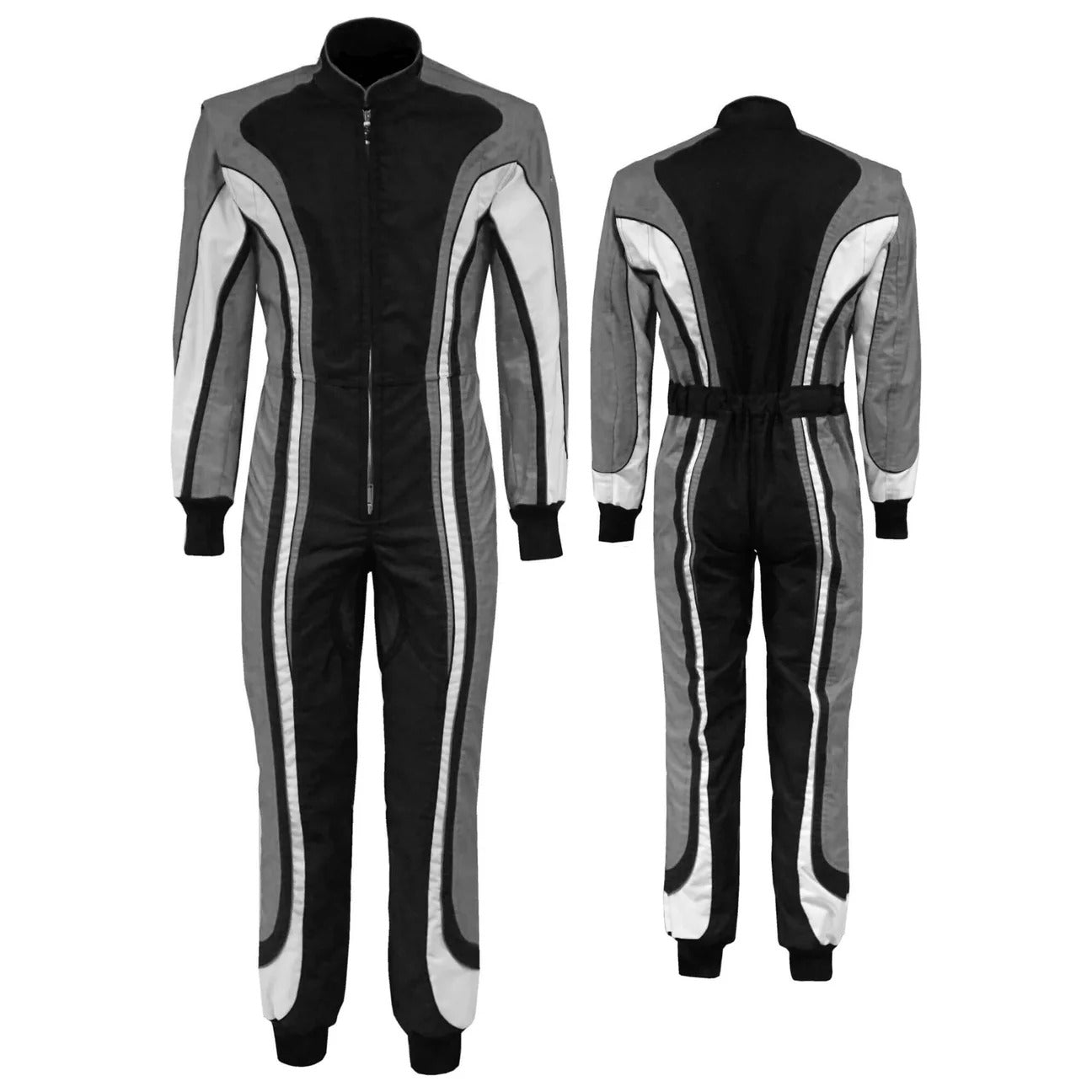 Racing Suit for Go Kart Black / Gray