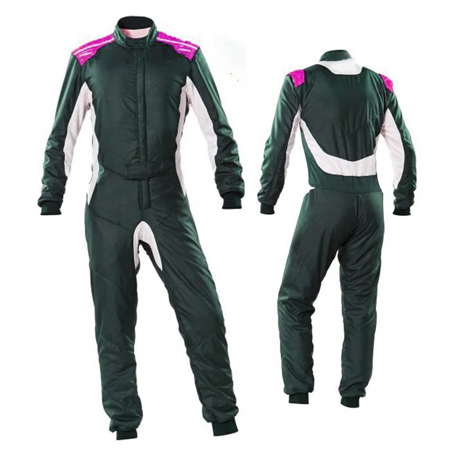 Black Go Kart Racing Suit Men