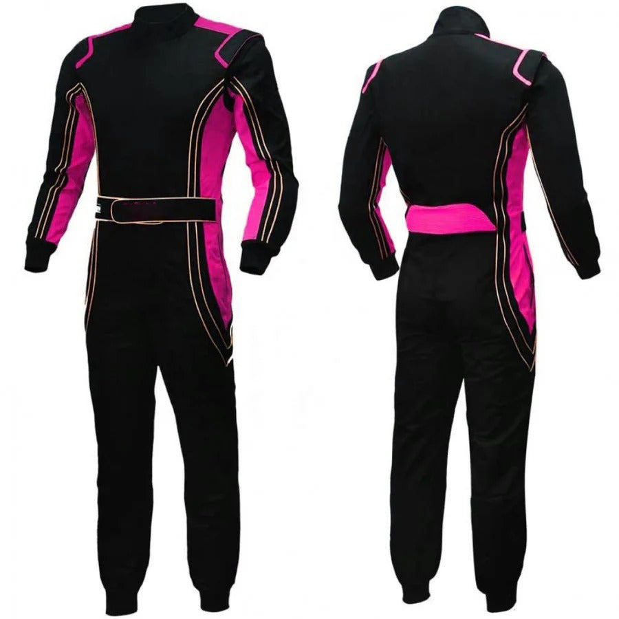 Black Kart Racing Men / Women Suit