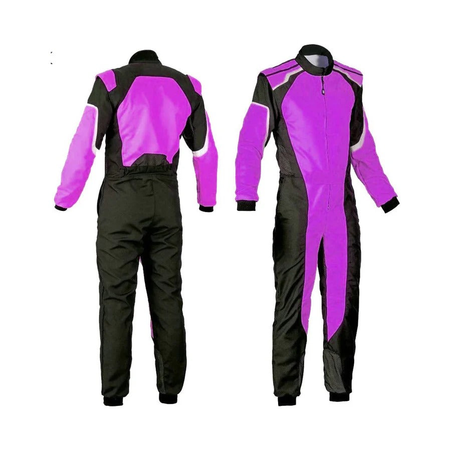 Black & Purple Go Kart Custom Suit
