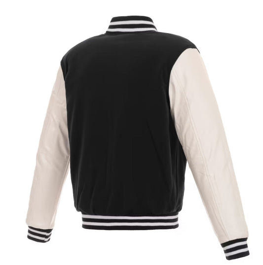 Men's Black/White Baltimore Ravens Jacket