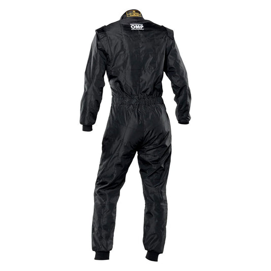 Back View of OMP KS-4 Karting Suit - Black - STORMX GEAR