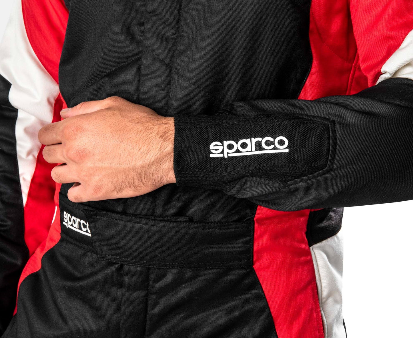 Black / Red Sparco Race Costume