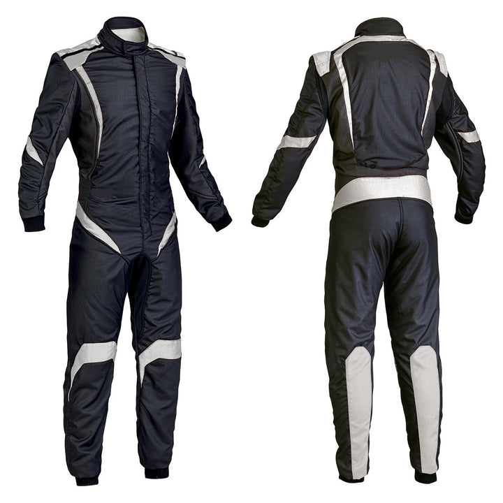 Black Go-Kart Driver Racing Wear