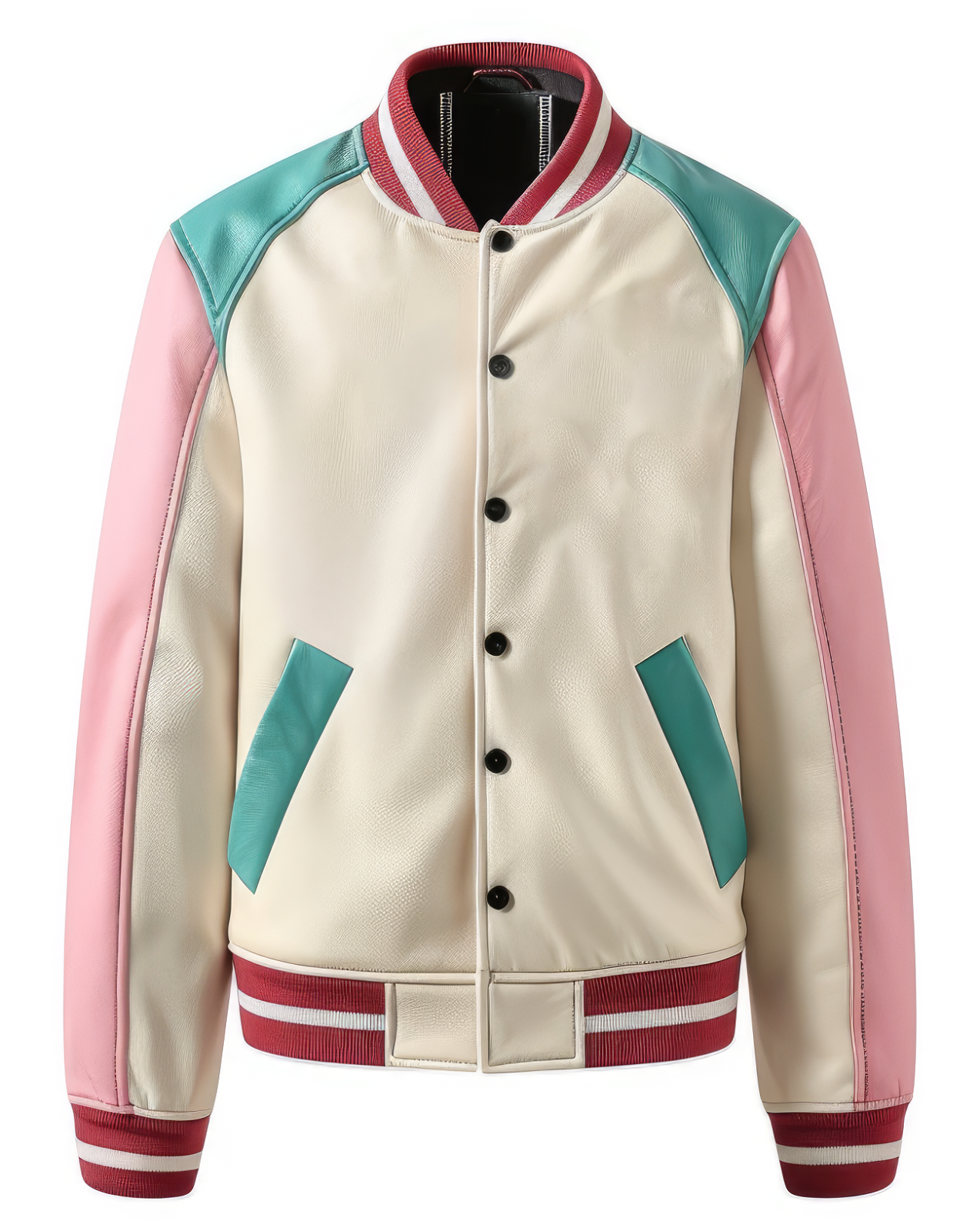 Men's Stylish Multi Color Varsity Jacket Casual Slim Fit Bomber Leather Jacket Veleeze (12)