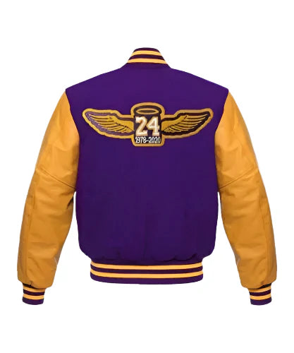 Letterman Los Angeles Lakers Blue and Yellow Varsity Jacket