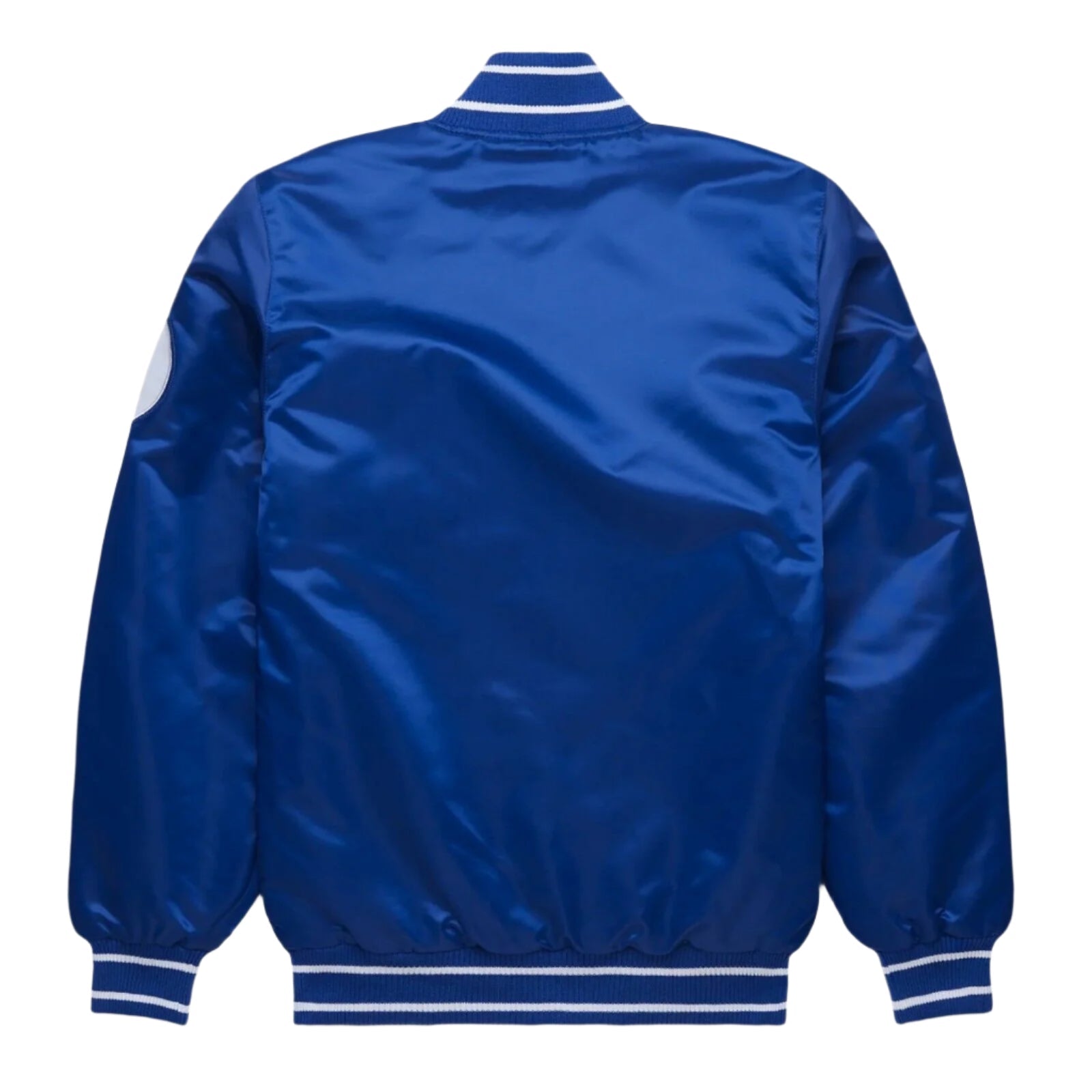 MLB Kansas City Royals Royal Blue Satin Bomber Baseball Letterman Varsity Jacket