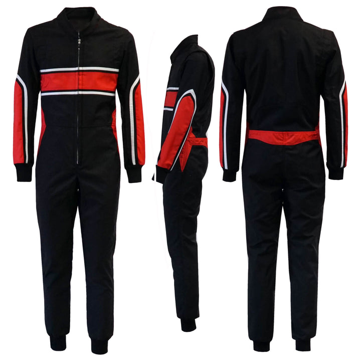 Go-Kart Car Driver Racing Costume - Black / Red