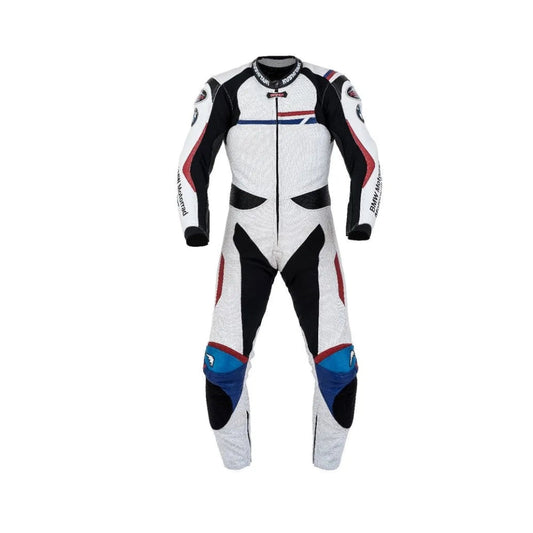 BMW Motorbike White Leather Racing Suit