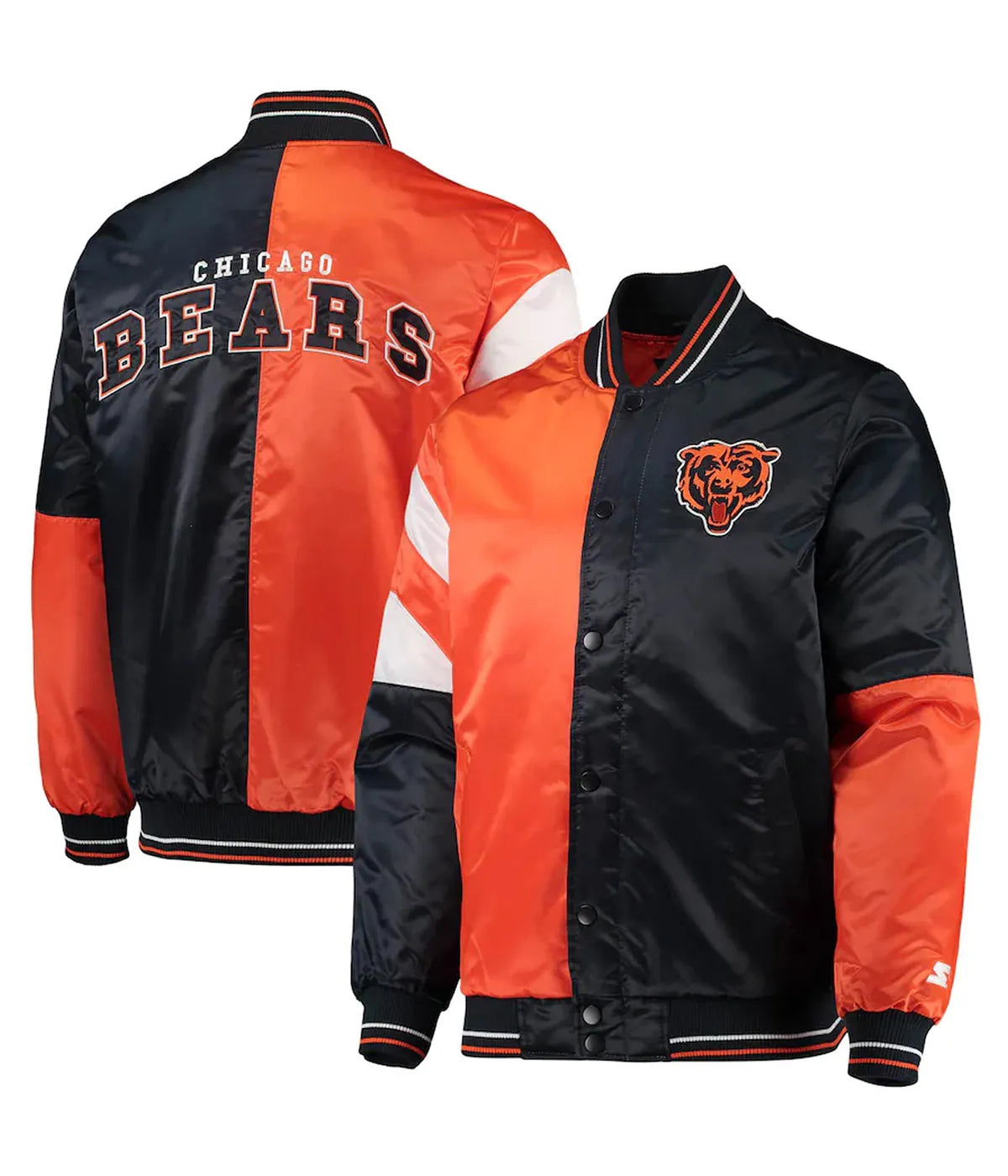 Chicago Bears Leader  Satin Jacket