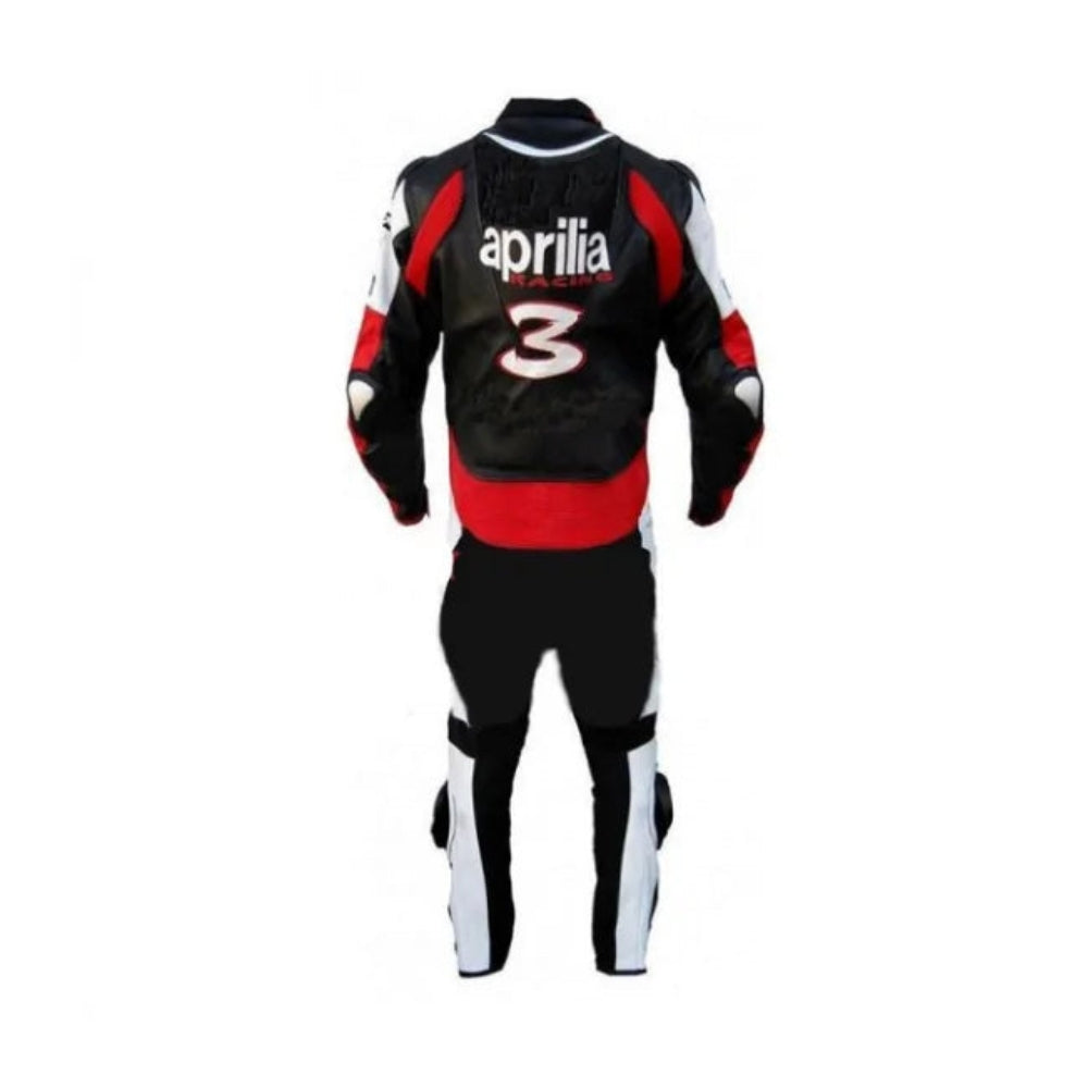 Aprilia Racing Motorcycle Custom Leather Racing Suit