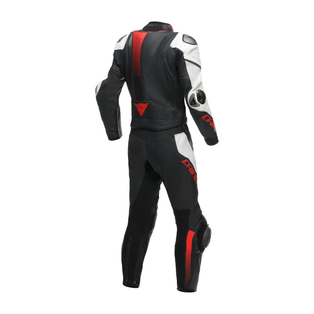 Laguna Seca 6 Leather Motorbike Suit White Black