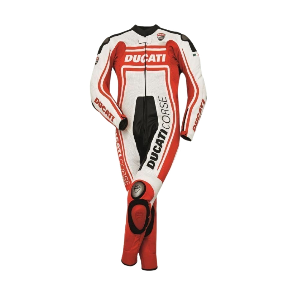 DAS 073 Ducati Corse One-Piece Motorcycle Leather Racing Suit