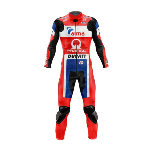 Ducati Andrea Dovizioso 2018 Motorcycle Leather Racing Suit Black One or Two-Piece