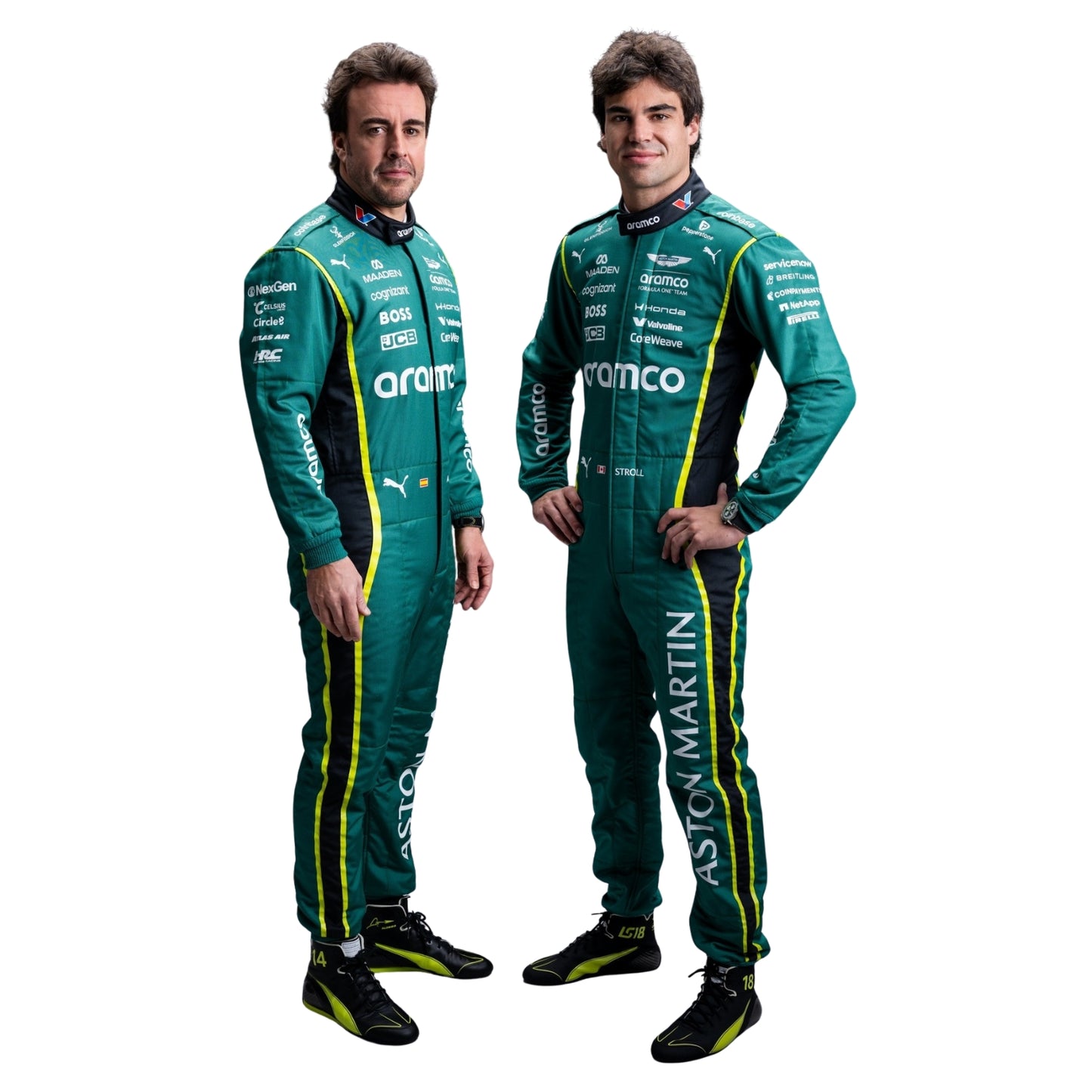 Fernando Alonso & Lance Stroll F1 Racing Costume 2026 - Aston Martin