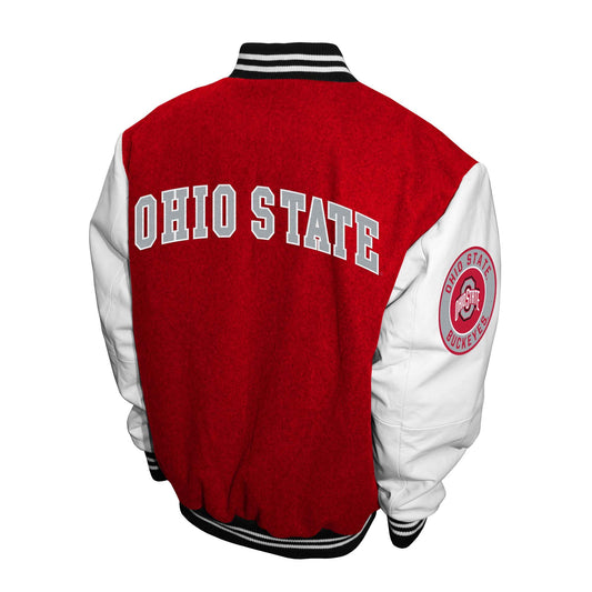 Franchise Club Mens NCAA Wool Varsity Letterman Jacket 