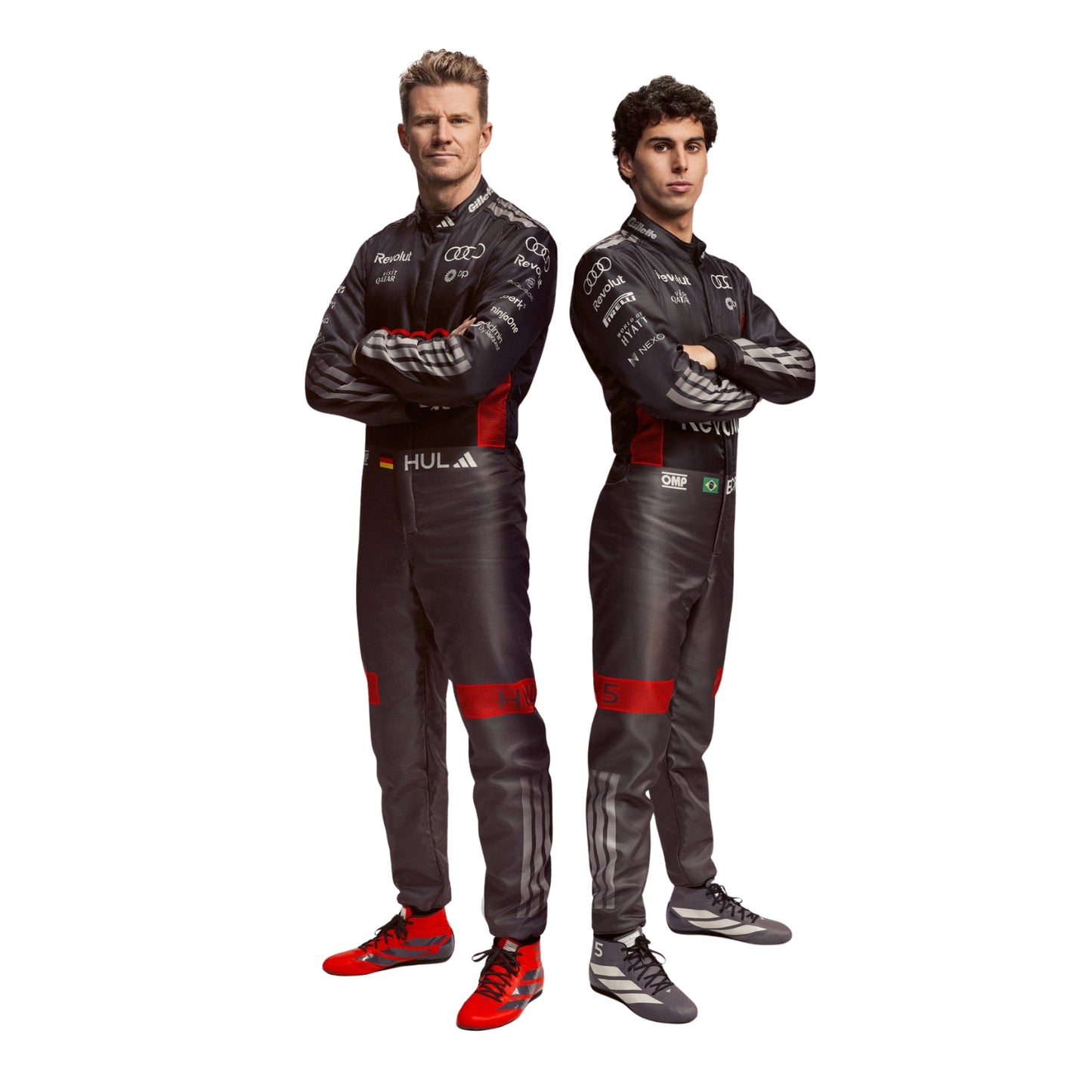 Gabriel Bortoleto & Nico Hulkenberg F1 Racing Costume 2026 - Audi