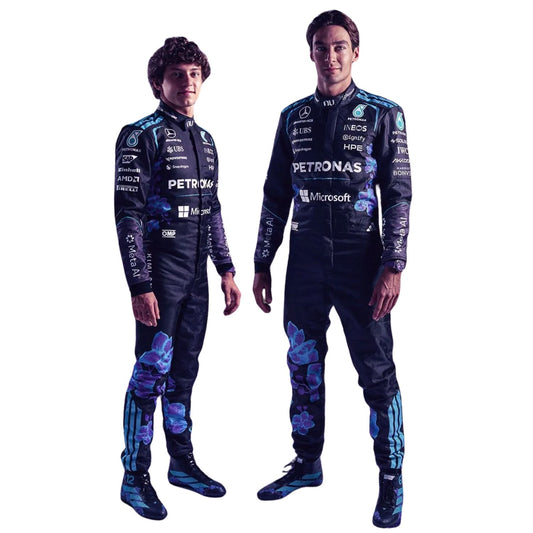 George Russell & Andrea Kimi Antonelli F1 Racing Costume 2026 - Mercedes Singapore GP