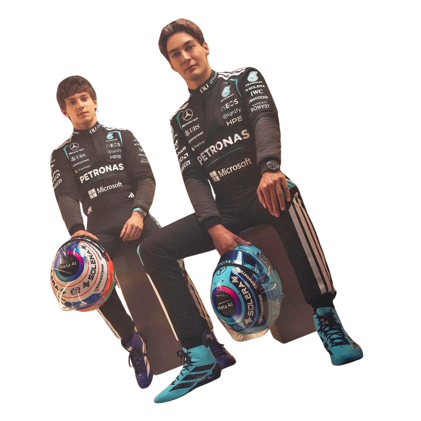 George Russell & Andrea Kimi Antonelli F1 Racing Costume 2026 - Mercedes