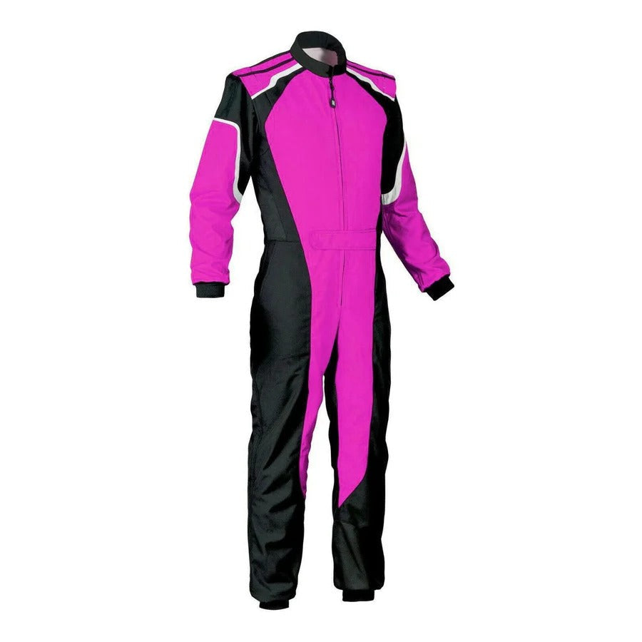Plain Purple & Black Go Kart Racing Suit