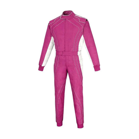 Pink Go-Kart Driver Racing Attire