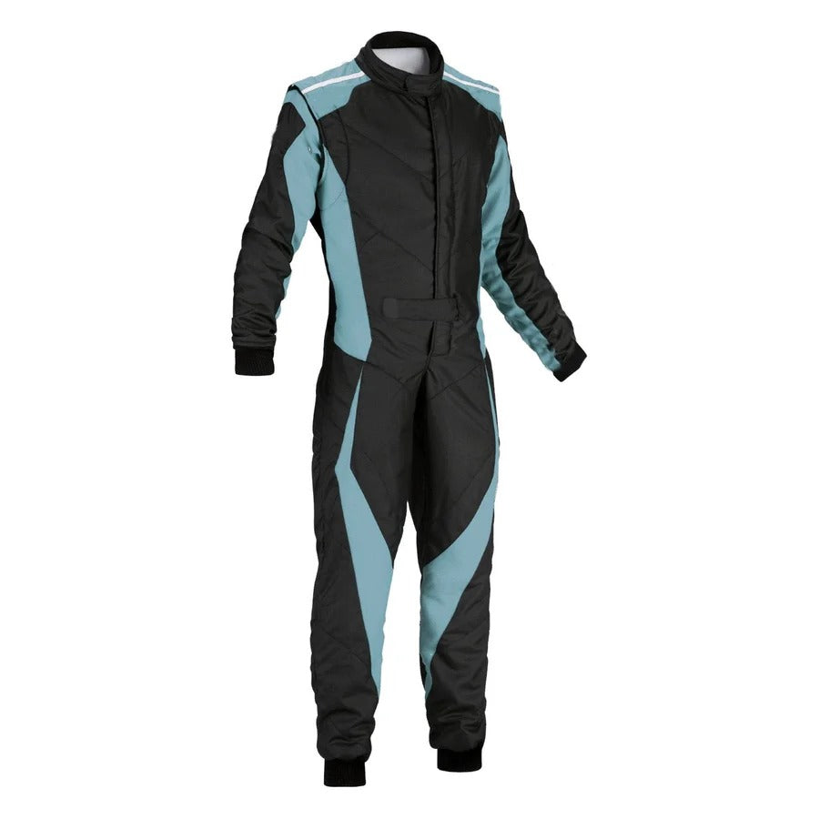 Plain Black & Blue Go Kart Racing Costume