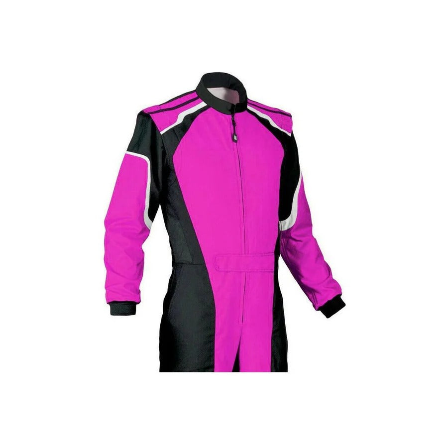 Plain Purple & Black Go Kart Racing Suit