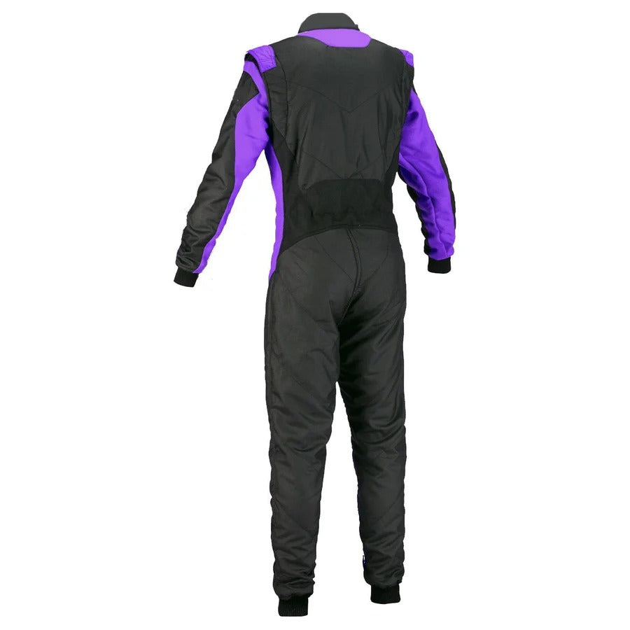 Black & Purple Custom Go Kart Racing Suit