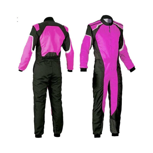 Plain Purple & Black Go Kart Racing Suit