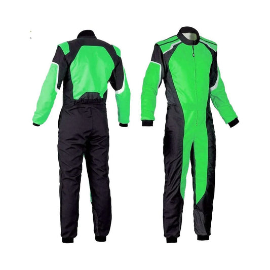 Plain Green Go Kart Racing Suit