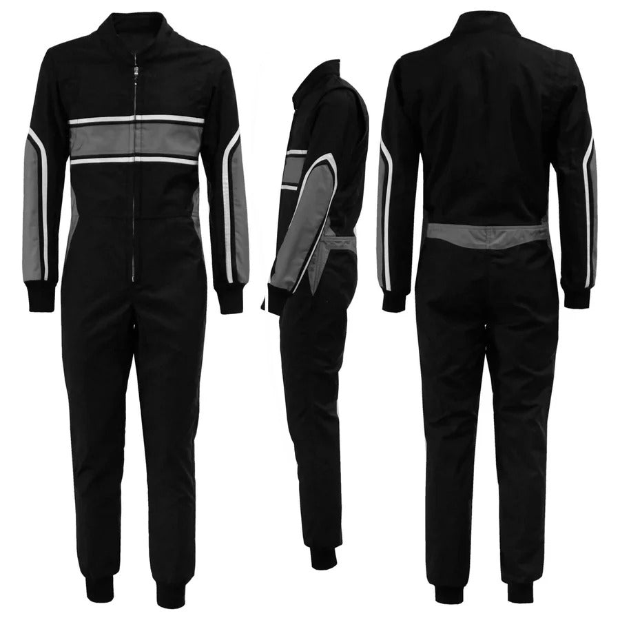 Go Kart black Custom Racing Suit