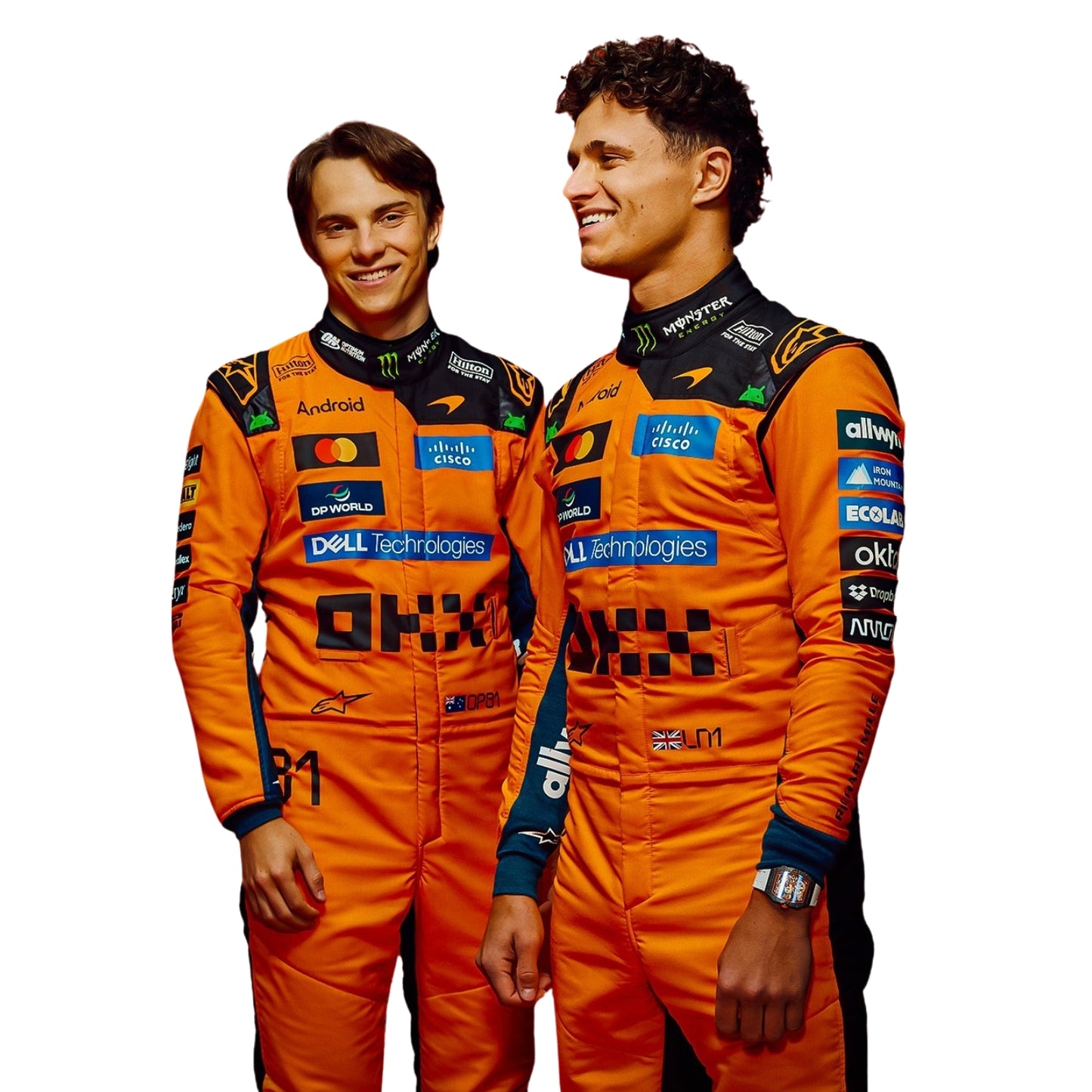 Lando Norris & Oscar Piastri F1 Racing Costume 2026 - McLaren