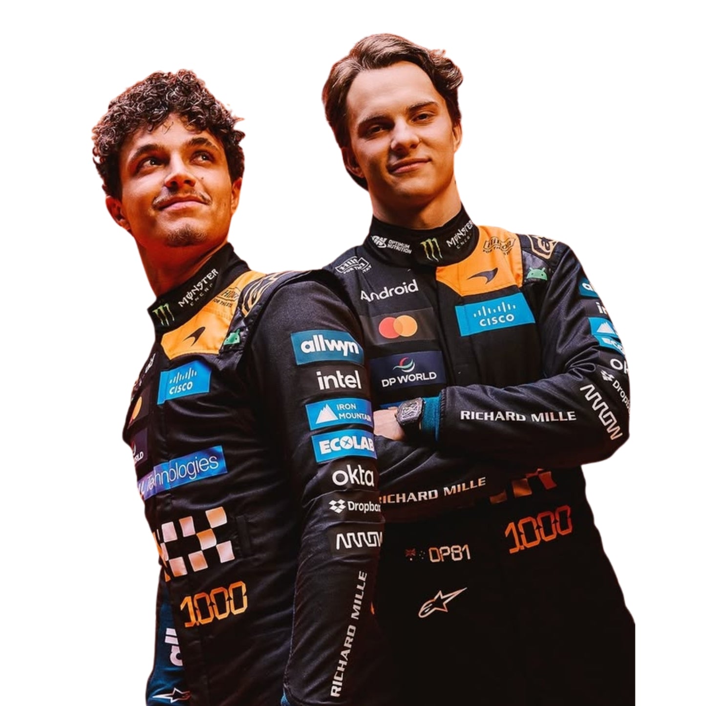 Lando Norris & Oscar Piastri F1 Racing Costume 2026 - McLaren Monaco GP