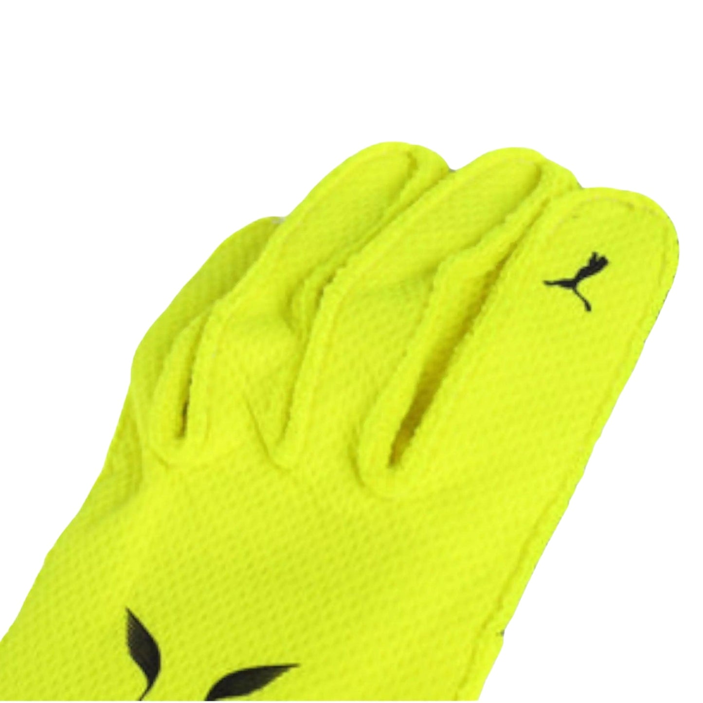 Yellow Lewis Hamilton 2023 F1 Race glove with a brand logo on a white background