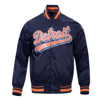 MLB DETROIT TIGERS SCRIPT TAIL MEN'S SATIN JACKET-02