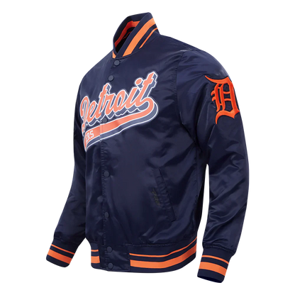 MLB DETROIT TIGERS SCRIPT TAIL MEN'S SATIN JACKET-02