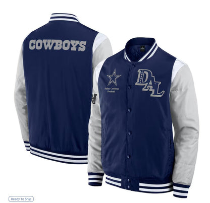 Navy Dallas Cowboys Elements Elite Full-Snap Jacket
