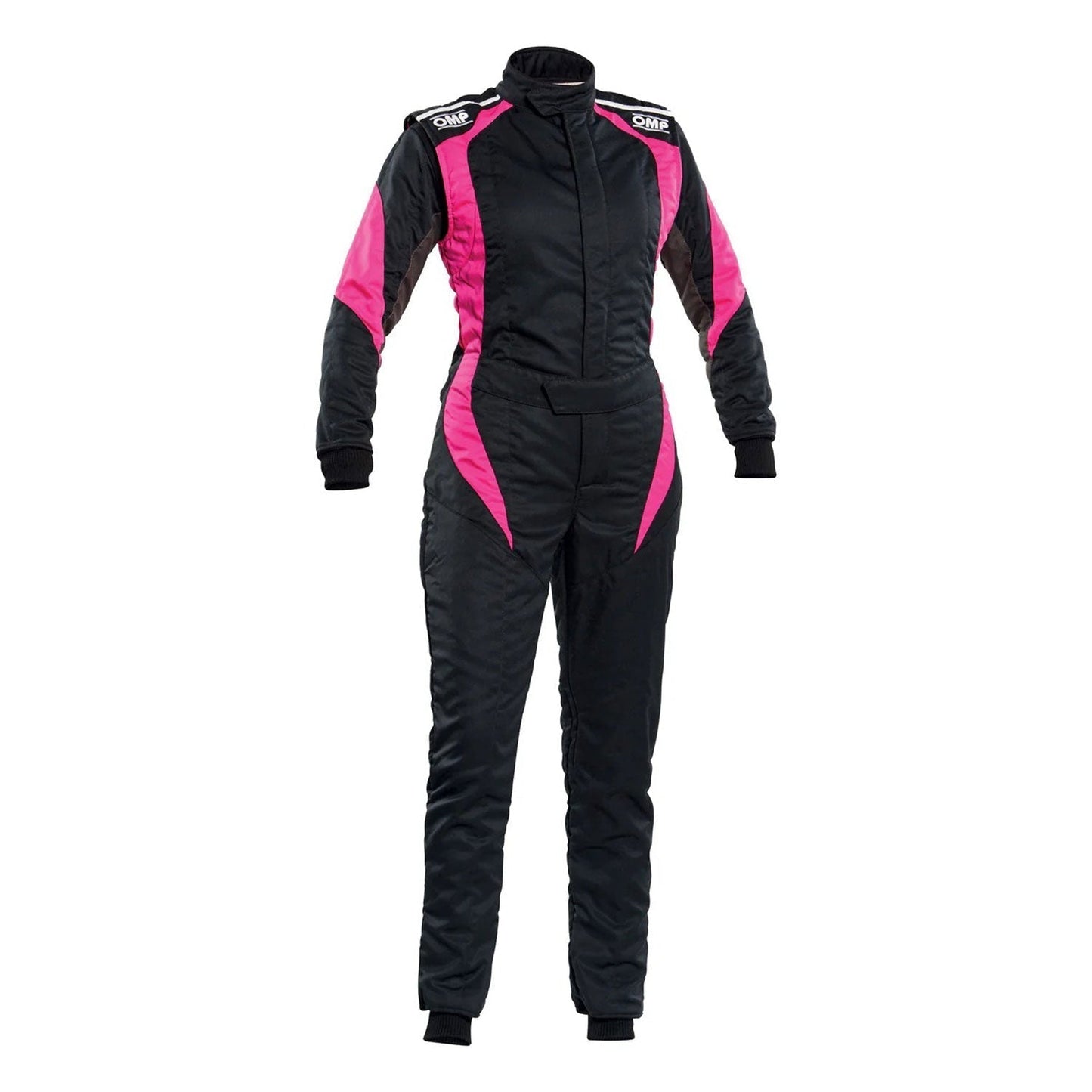 OMP FIRST ELLE Black/Pink Women's Go Kart Racing Suit -STORMX GEAR