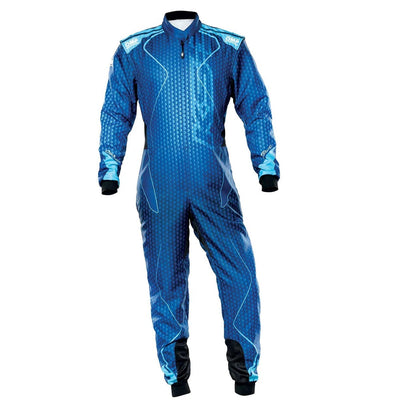 OMP KS-3 ART Go Kart Racing Suit - Blue - STORMX GEAR