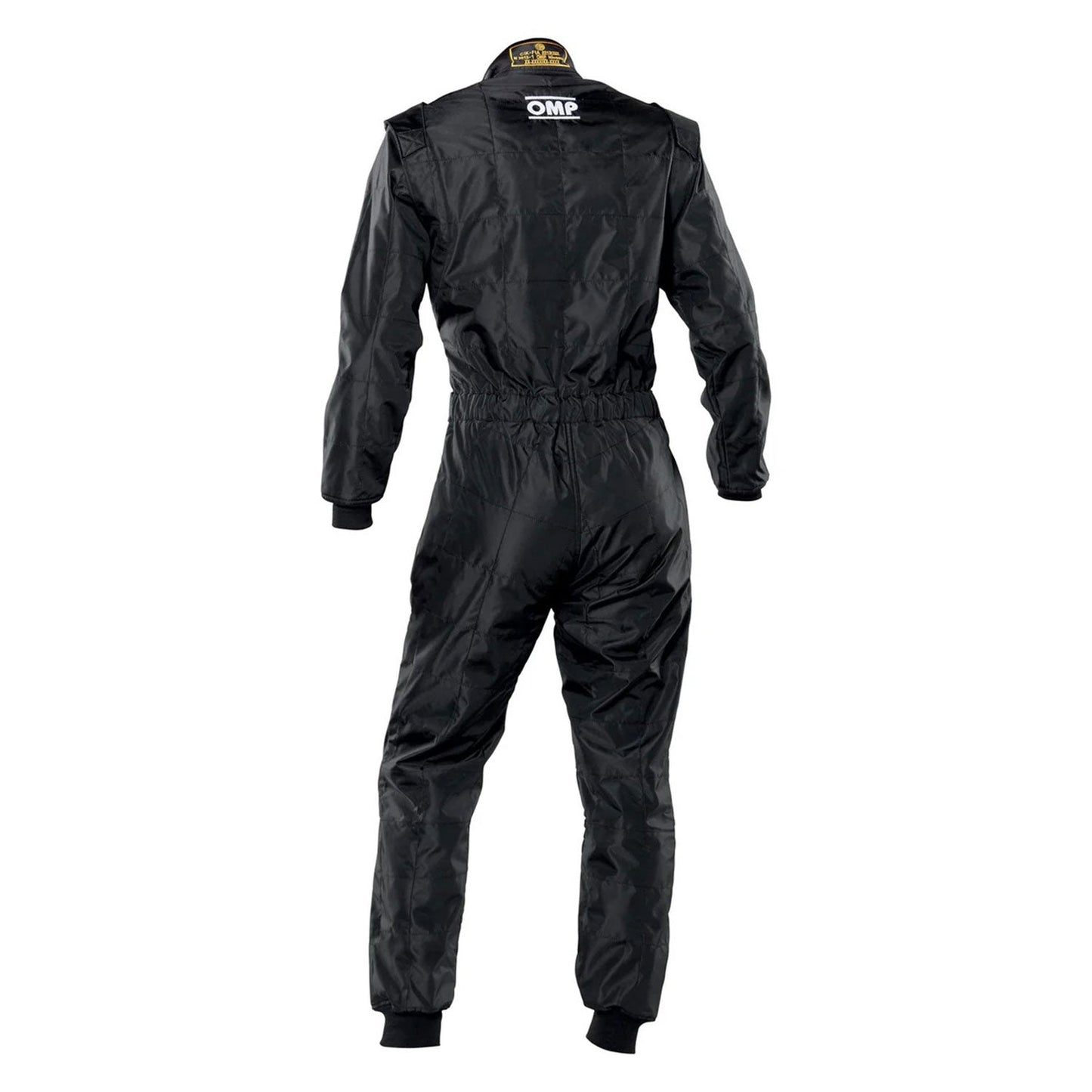 Back View of OMP KS-4 Karting Suit - Black - STORMX GEAR