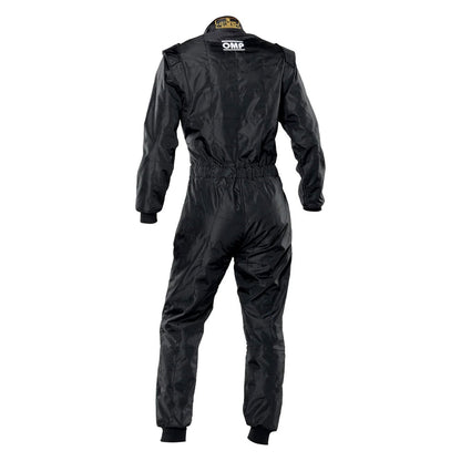 Back View of OMP KS-4 Karting Suit - Black - STORMX GEAR