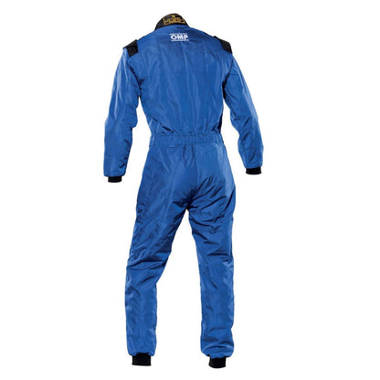 Back View of OMP KS-4 Karting Suit - Blue - STORMX GEAR